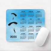 Skydiving Design 2025 Kalender Mousepad (Mit Mouse)