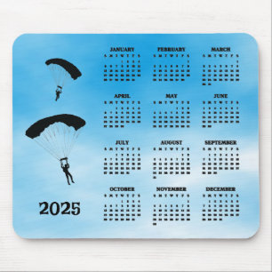 Skydiving Design 2025 Kalender Mousepad