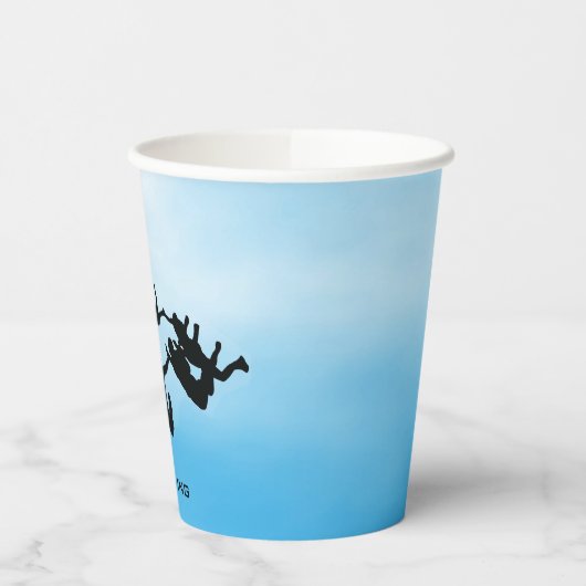 Skydiving Design Paper Cup Pappbecher (Links)