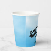 Skydiving Design Paper Cup Pappbecher (Rechts)