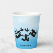 Skydiving Design Paper Cup Pappbecher (Vorderseite)