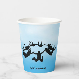Skydiving Design Paper Cup Pappbecher