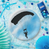 Skydiving Design Paper Party Plate Pappteller (Party)