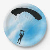 Skydiving Design Paper Party Plate Pappteller (Vorderseite)