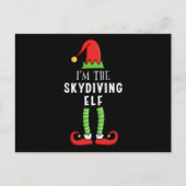 Skydiving Elf Christmas Matching Familiengeschenk Postkarte (Vorderseite)