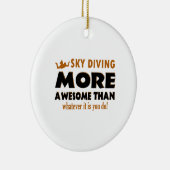 Skydiving Entwürfe Keramikornament (Rechts)