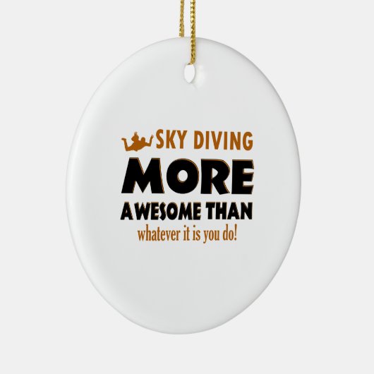 Skydiving Entwürfe Keramikornament (Rechts)