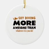 Skydiving Entwürfe Keramikornament (Vorne)