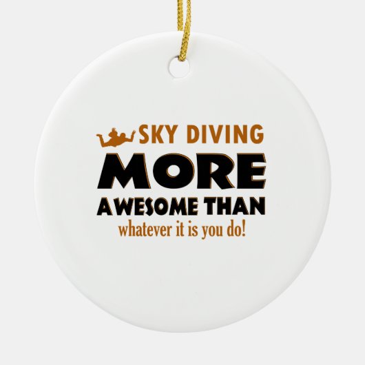 Skydiving Entwürfe Keramikornament (Vorne)