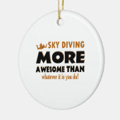 Skydiving Entwürfe Keramikornament (Links)