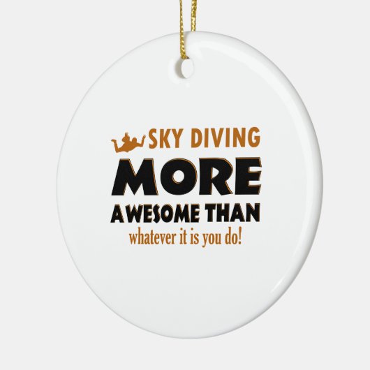 Skydiving Entwürfe Keramikornament (Links)