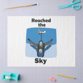 Skydiving erreichte den Himmel Skydiver Geburtstag Seidenpapier