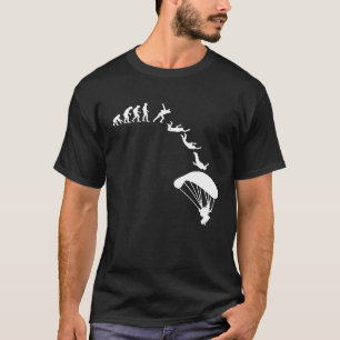 SKYDIVING EVOLUTION PARACHUTE T SHIRT