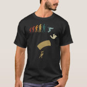 Skydiving Evolution Retro Vintag T-Shirt (Vorderseite)