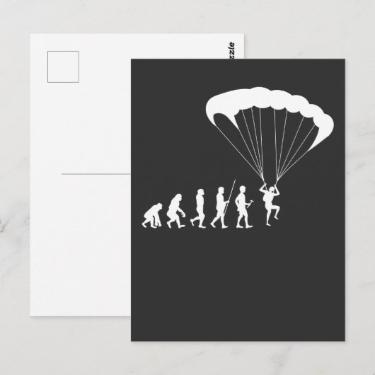 Skydiving Evolution Sport Hobby Paraglider Postkarte (Vorne/Hinten)