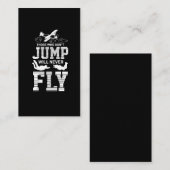 Skydiving Extreme Sport Parachuting Flugzeug Visitenkarte (Vorne/Hinten)