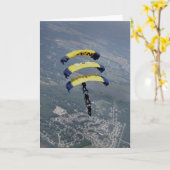 Skydiving Fallschirme Karte (Gelbe Blume)