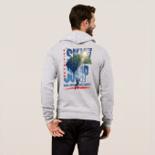 Skydiving-Feel Freedom Above Clouds | Men Full-zip Hoodie (Schwarz voll)