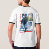 Skydiving-Feel Freedom Above Clouds | Men's Ringer T-Shirt (Schwarz voll)