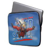 Skydiving-Feel Freedom Above the Clouds | 13" Men Laptopschutzhülle (Vorderseite Links)