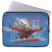 Skydiving-Feel Freedom Above the Clouds | 13" Men Laptopschutzhülle (Vorderseite)
