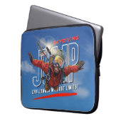 Skydiving-Feel Freedom Above the Clouds | 15" Men Laptopschutzhülle (Vorderseite Links)