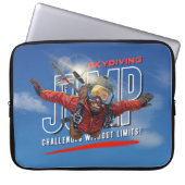 Skydiving-Feel Freedom Above the Clouds | 15" Men Laptopschutzhülle (Vorderseite)