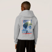 Skydiving-Feel Freedom Above the Clouds | Kids Hoodie (Schwarz voll)