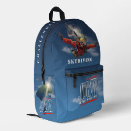 Skydiving-Feel Freedom Above the Clouds | Men Bedruckter Rucksack