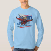 Skydiving-Feel Freedom Above the Clouds | Men L. S T-Shirt (Vorderseite)