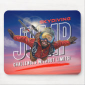  Skydiving-Feel Freedom Above the Clouds | (Men) Mousepad (Vorne)