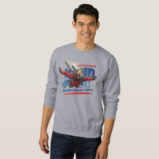 Skydiving-Feel Freedom Above the Clouds | Men's Sweatshirt (Vorne ganz)