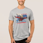 Skydiving-Feel Freedom Above the Clouds | Men's Tri-Blend Shirt (Vorderseite)