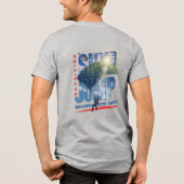 Skydiving-Feel Freedom Above the Clouds | Men's Tri-Blend Shirt (Rückseite)
