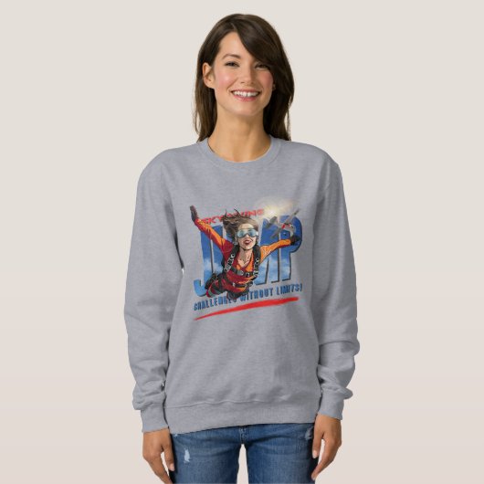 Skydiving-Feel Freedom Above the Clouds | Women Sweatshirt (Vorne ganz)