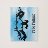 Skydiving Free Falling Design Jigsaw Puzzle (Vertikal)