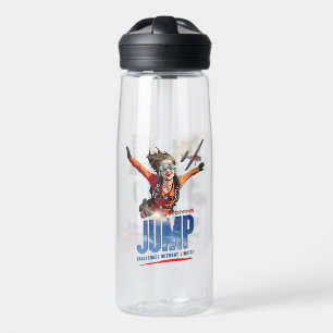 Skydiving-Fühl die Freiheit über den Wolken   Frau Trinkflasche