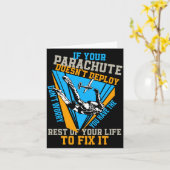 Skydiving If Your Parachute Doesnt Deploy Dont  Karte (Gelbe Blume)