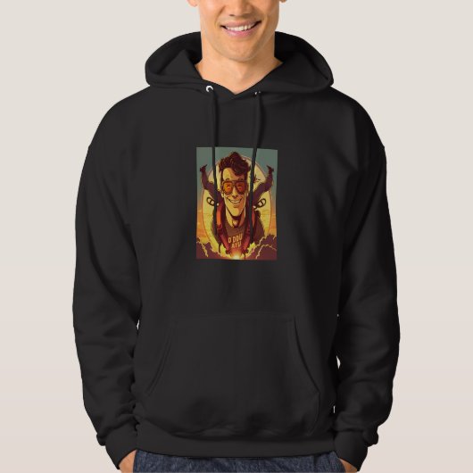 Skydiving Instructor Sunset Skydiving Dad  1 Hoodie (Vorderseite)