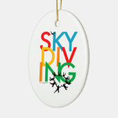 Skydiving Keramikornament (Links)