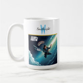 Skydiving Leap of Faith Kaffeetasse (Links)