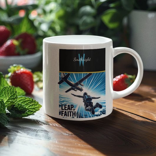 Skydiving Leap of Faith Kaffeetasse