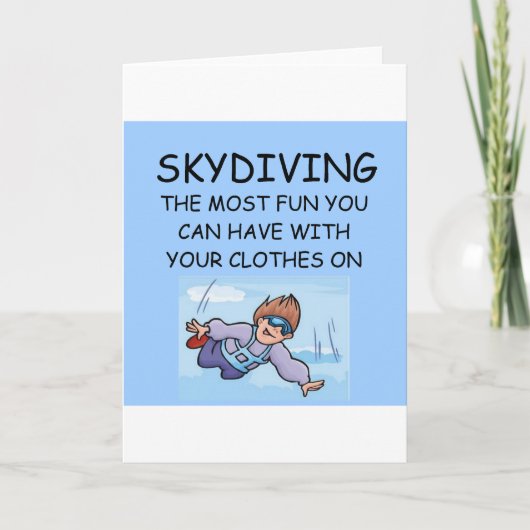 skydiving Liebe I Karte (Vorderseite)