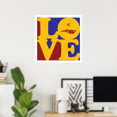 Skydiving Liebe Poster (Heimbüro)