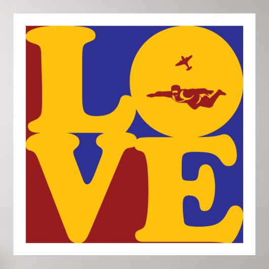 Skydiving Liebe Poster (Vorne)