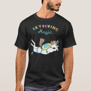 Skydiving Magic Unicorn T-Shirt