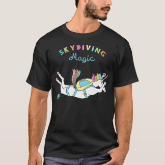 Skydiving Magic Unicorn T-Shirt