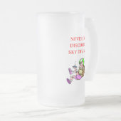 Skydiving Mattglas Bierglas (VorderseiteRechts)