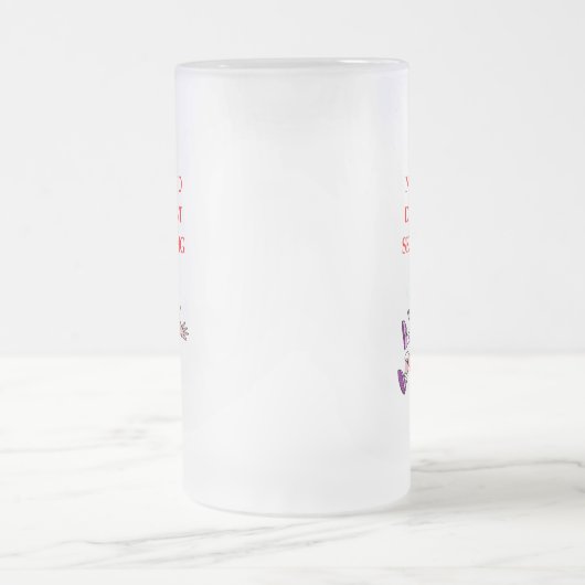 Skydiving Mattglas Bierglas (Mittel)