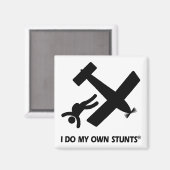 Skydiving meine eigenen Stunts Magnet (Vorderseite/Rückseite)